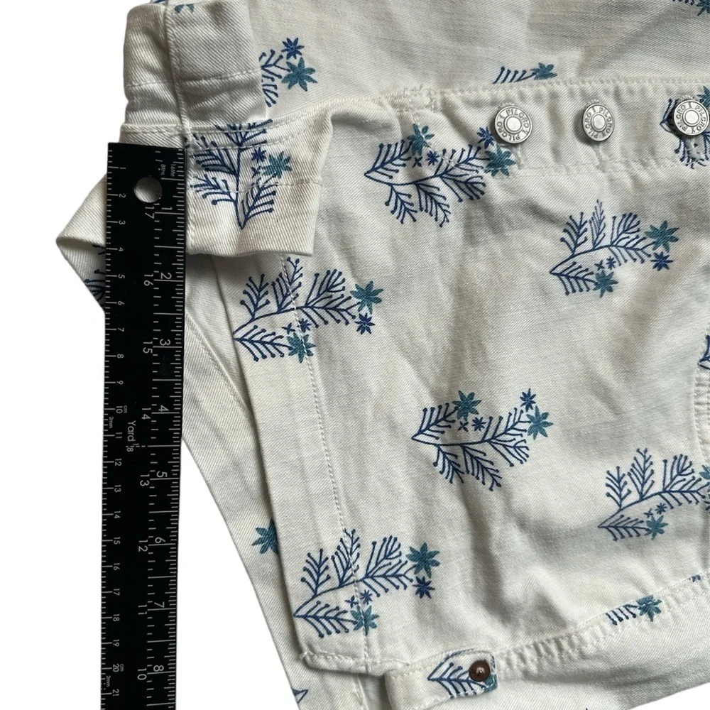 Anthropologie Pilcro Shorts White Blue Floral Ultra High Rise Women’s Size 32